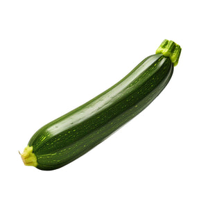 Zucchini With Slice Isolated