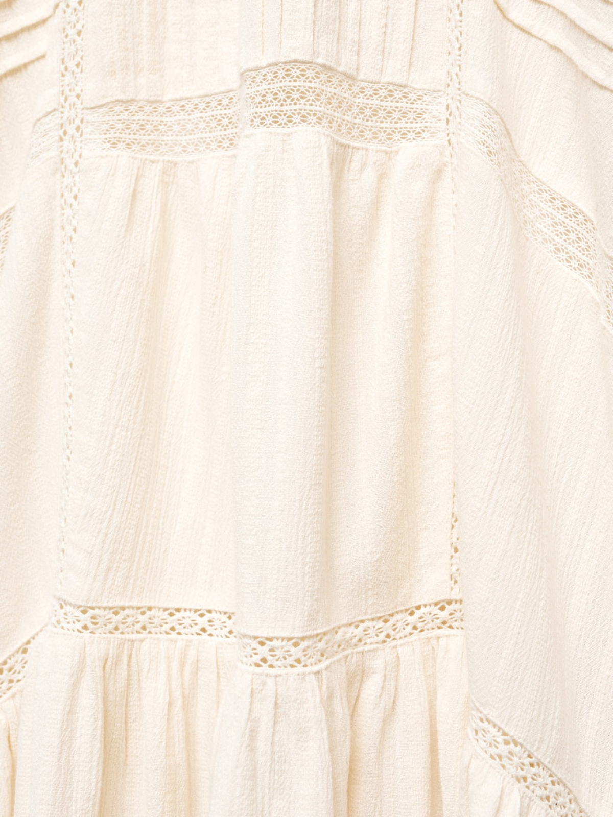 Puff-sleeved embroidered dress