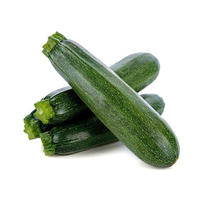 Zucchini With Slice Isolated