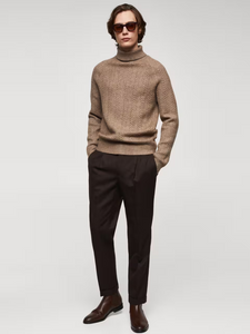 Twisted turtleneck sweater