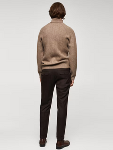 Twisted turtleneck sweater