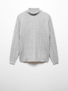 Twisted turtleneck sweater