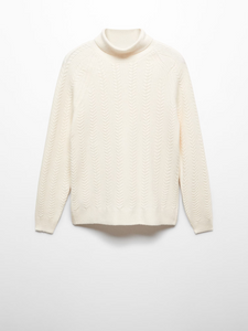 Twisted turtleneck sweater