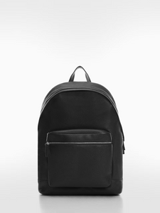 Leather effect backpack