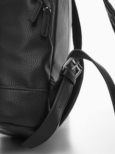 Leather effect backpack