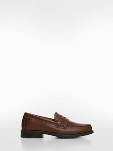 Leather penny loafers