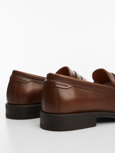 Leather penny loafers