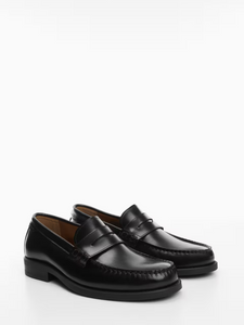 Leather penny loafers