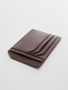 Anti-contactless leather-effect card holder