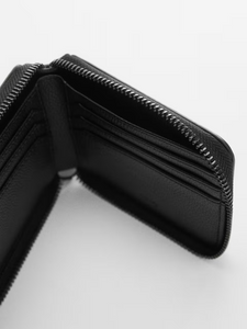 Anti-contactless leather-effect card holder