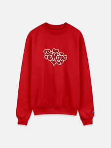 Be Mine Hearts on Champion Unisex Powerblend Sweatshirt