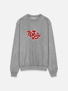 Be Mine Hearts on Champion Unisex Powerblend Sweatshirt