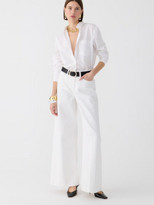 High-rise superwide-leg jean in white