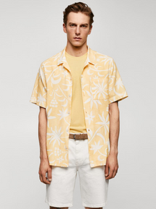 100% cotton Hawaiian-print shirt