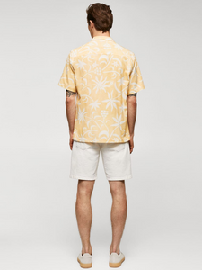 100% cotton Hawaiian-print shirt