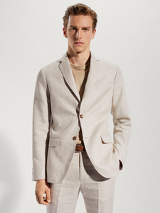 100% linen suit blazer