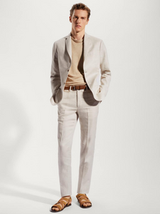 100% linen suit blazer