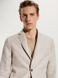 100% linen suit blazer