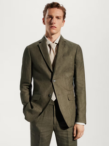 100% linen suit blazer