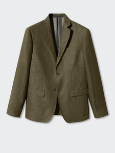 100% linen suit blazer