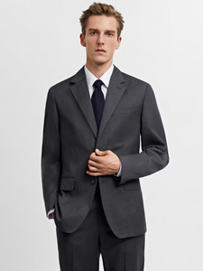 100% virgin wool suit blazer