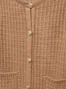 Button knit cardigan