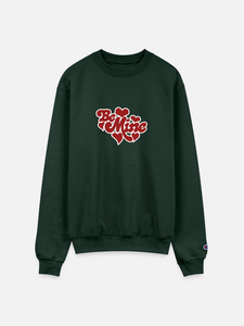 Be Mine Hearts on Champion Unisex Powerblend Sweatshirt